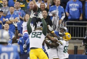 Com Hail Mary sem tempo no relógio, Green Bay Packers busca virada épica sobre Detroit Lions