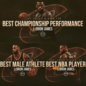 LeBron James ganha três prêmios no ESPY Award; confira os vencedores!