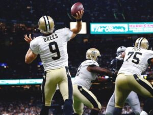 Passe de 98 jardas de Drew Brees para TD é o mais longo da história dos Saints