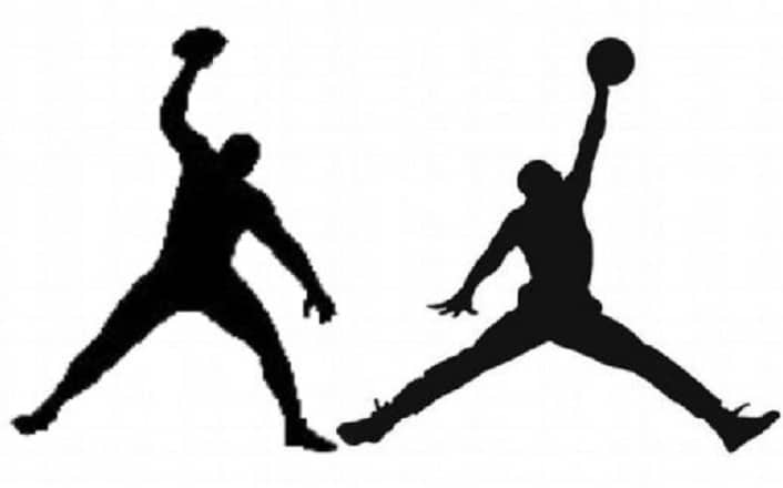 Logos de Gronkowski e Air Jordan Jumpman