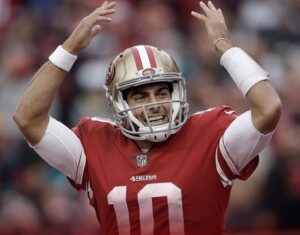 Jimmy Garoppolo acerta contrato histórico de cinco anos com o San Francisco 49ers