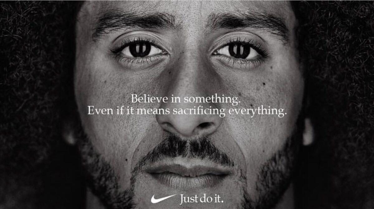 Colin Kaepernick faz parte do aniversário de 30 anos da campanha ‘Just Do It’