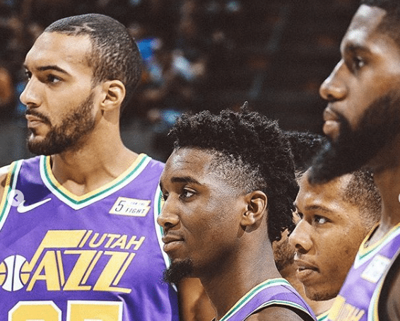 Donovan Mitchell Rudy Gobert Jazz