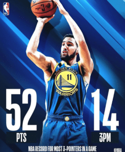 Klay Thompson bate recorde da NBA com 14 bolas de três em jogo