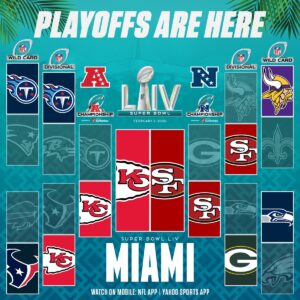 Playoffs NFL 2019: confira as datas e horários dos jogos da pós-temporada do futebol americano