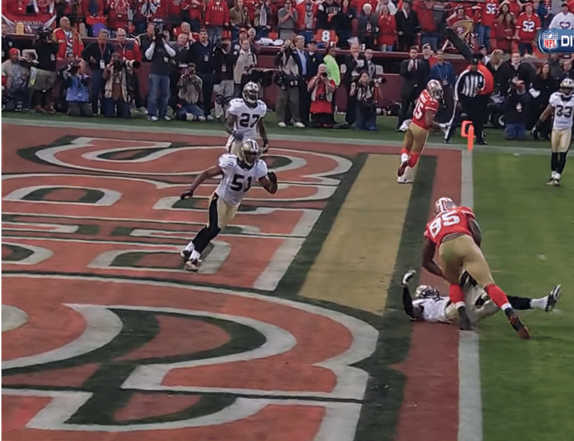 vernon davis 49ers saints