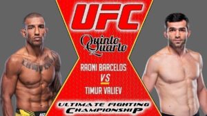 Raoni Barcelos x Timur Valiev – Dica, Palpite e Prognóstico – 26/06
