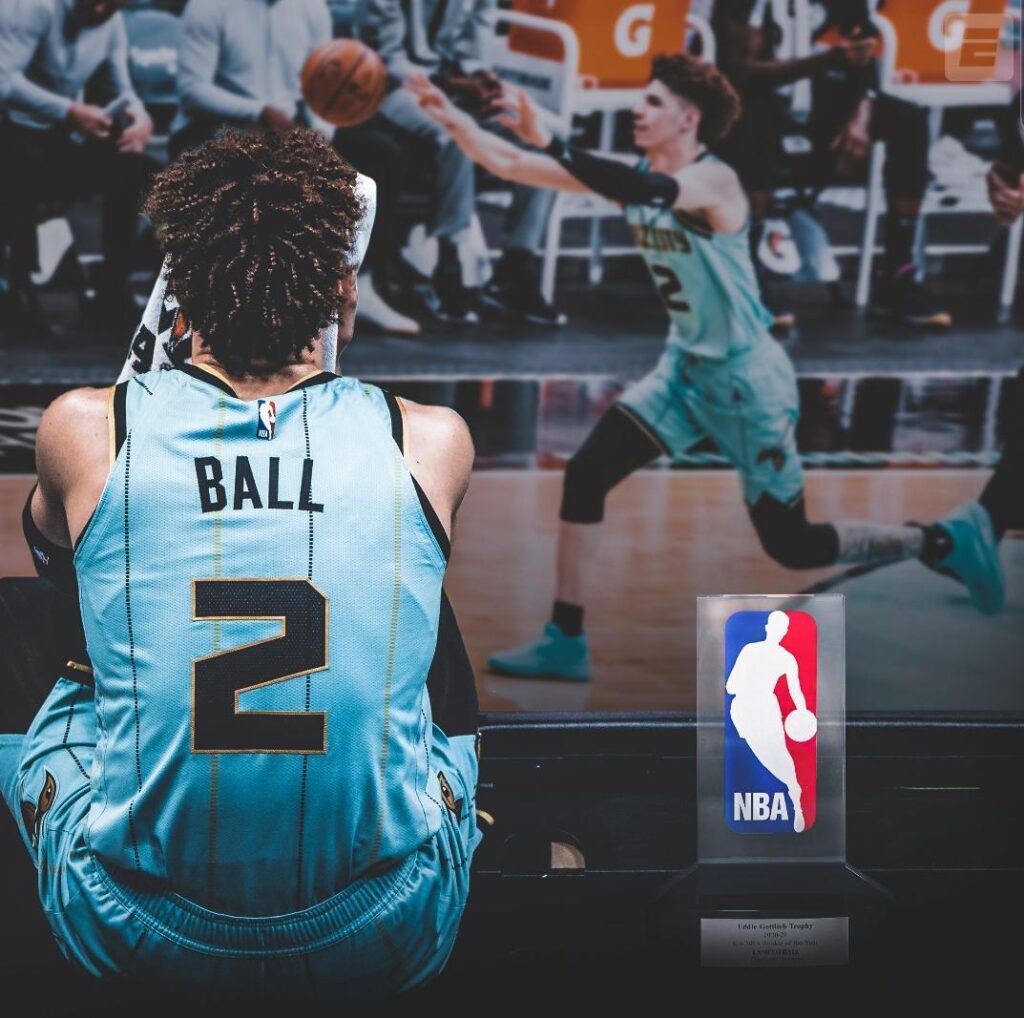 Lamelo Ball é eleito Rookie of the Year da NBA 2020/21