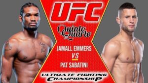 Jamall Emmers x Pat Sabatini – Dica, palpite e prognóstico – 28/08 – UFC Vegas 35