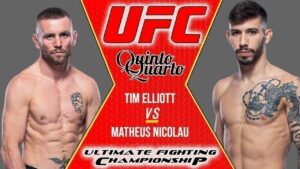 Tim Elliott x Matheus Nicolau – Dica, palpite e prognóstico – 09/10 – UFC Vegas 39