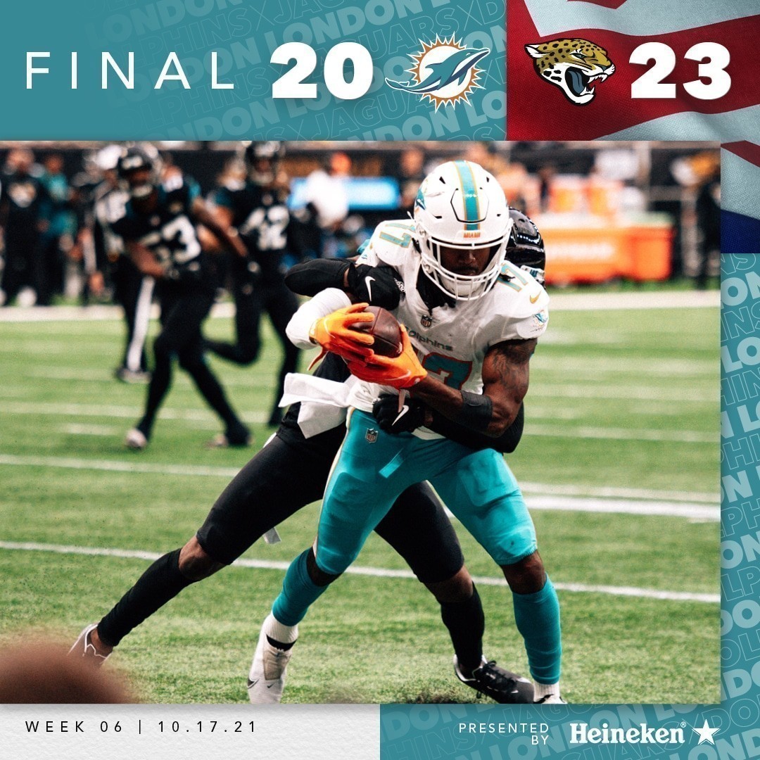 Jacksonville Jaguars x Miami Dolphins como aconteceu- resultado, destaques e reação