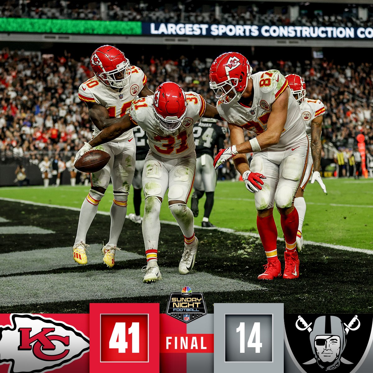 Las Vegas Raiders x Kansas City Chiefs como aconteceu – resultado, destaque e reação