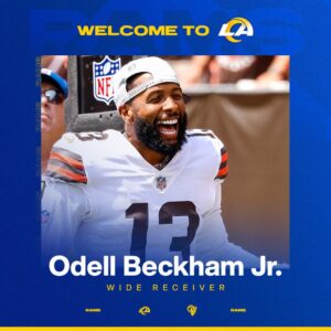 Odell Beckham Jr é o novo reforço dos Rams