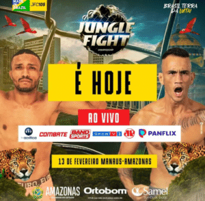 Jungle Fight 105 terá disputa de cinturão dos penas entre Caíque Costa e Julio Pereira neste domingo