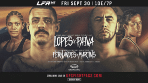LFA 143 Recife Resultados – Lopes x Paiva (30/09)
