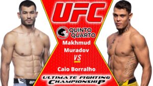 Makhmud Muradov x Caio Borralho – Dica, palpite e prognóstico – 22/10