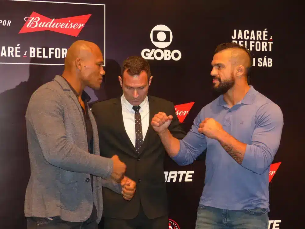 Ronaldo Jacaré e Vitor Belfort — Foto destaque: Reprodução / Monique Silva Ronaldo Jacaré e Vitor Belfort — Foto destaque: Reprodução / Monique Silva