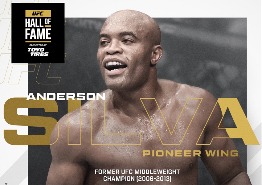 Anderson Silva será introduzido ao Hall da Fama do UFC
