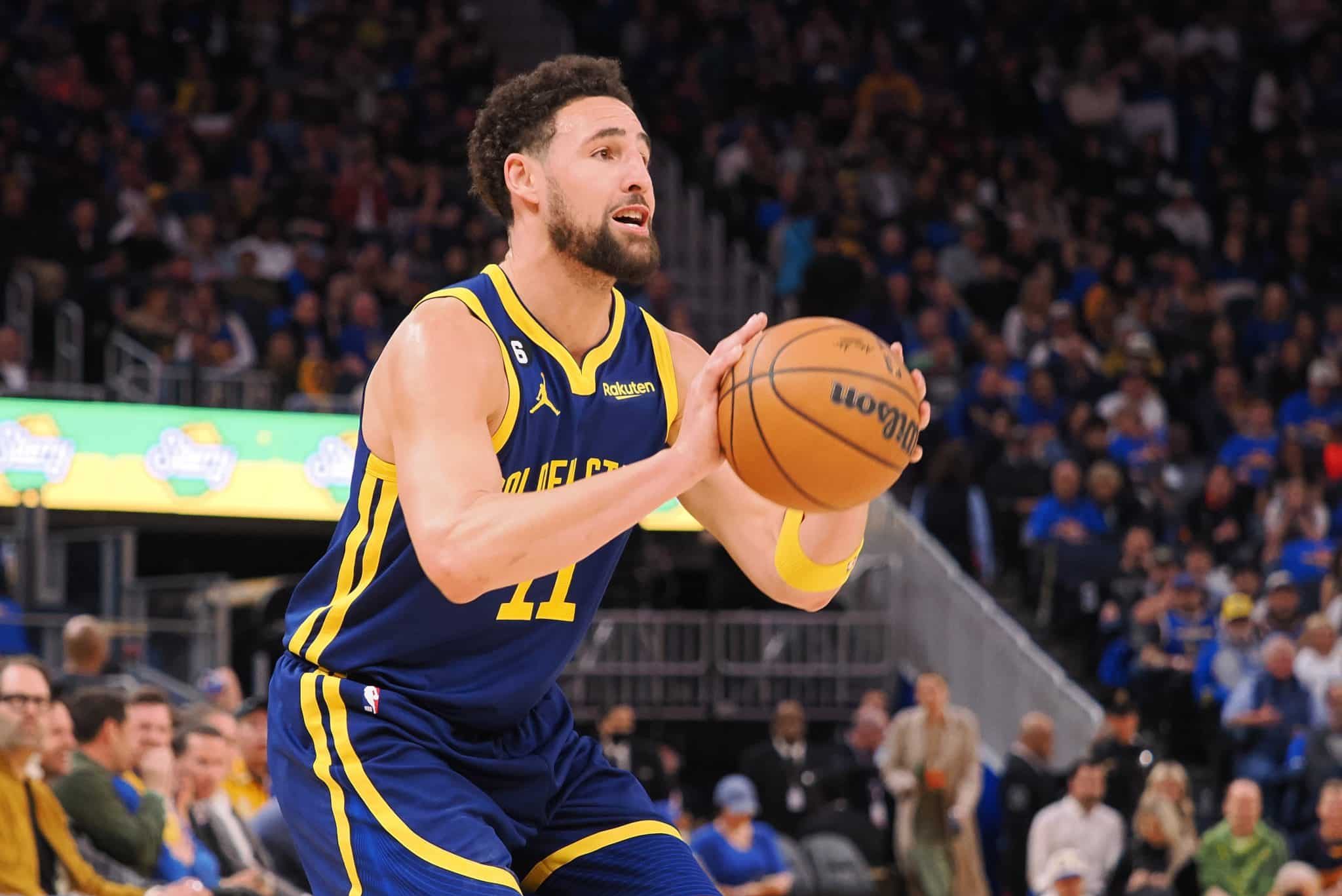 Klay Thompson, do Golden State Warriors. Foto: Kelley L Cox / SUSA / Icon sport