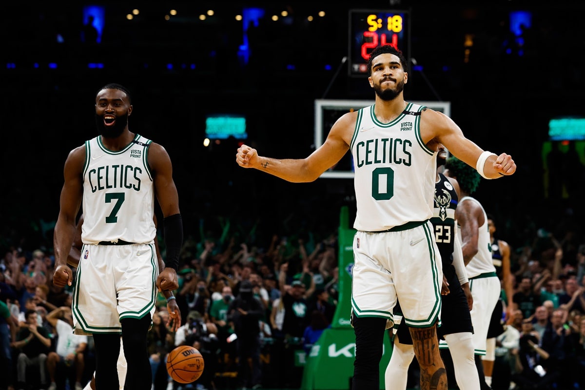 Sinônimo de sucesso: Tatum e Brown lideram Celtics novamente à Final de Conferência