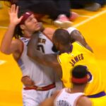 NBA: LeBron perde a linha e parte para cima de Gordon em Nuggets x Lakers