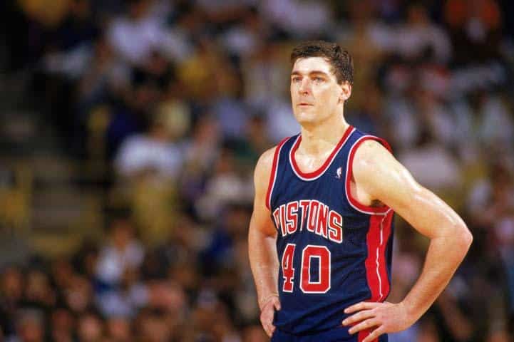 Bill Laimbeer, Detroit Pistons, NBA. Foto: Reprodução/Twitter/@DetroitPistons