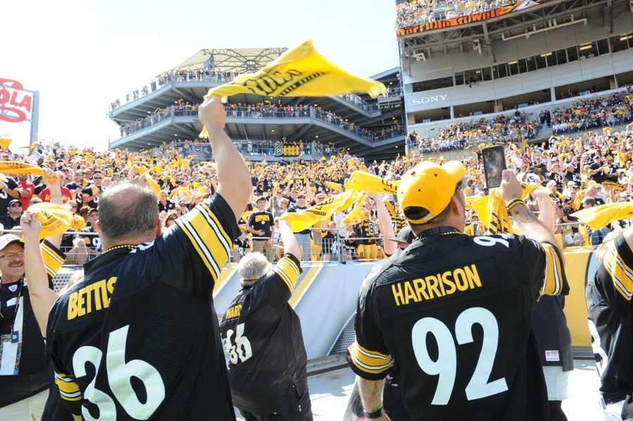 torcida Pittsburgh Steelers. Foto: Reprodu&ccedil;&atilde;o/Twitter/@Steelers