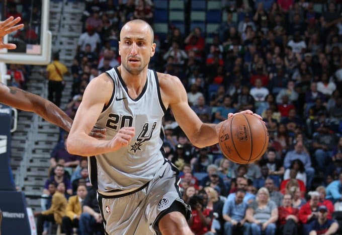 Manu Ginóbili, San Antonio Spurs, NBA. Foto: Reprodução/Twitter/@Spurs