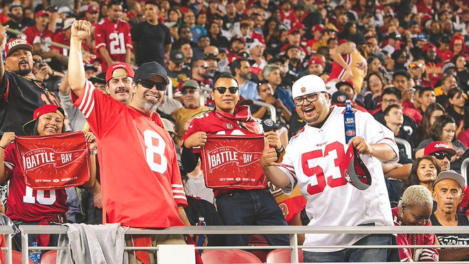 torcida San Francisco 49ers. Foto: Reprodu&ccedil;&atilde;o/Twitter/@LevisStadium