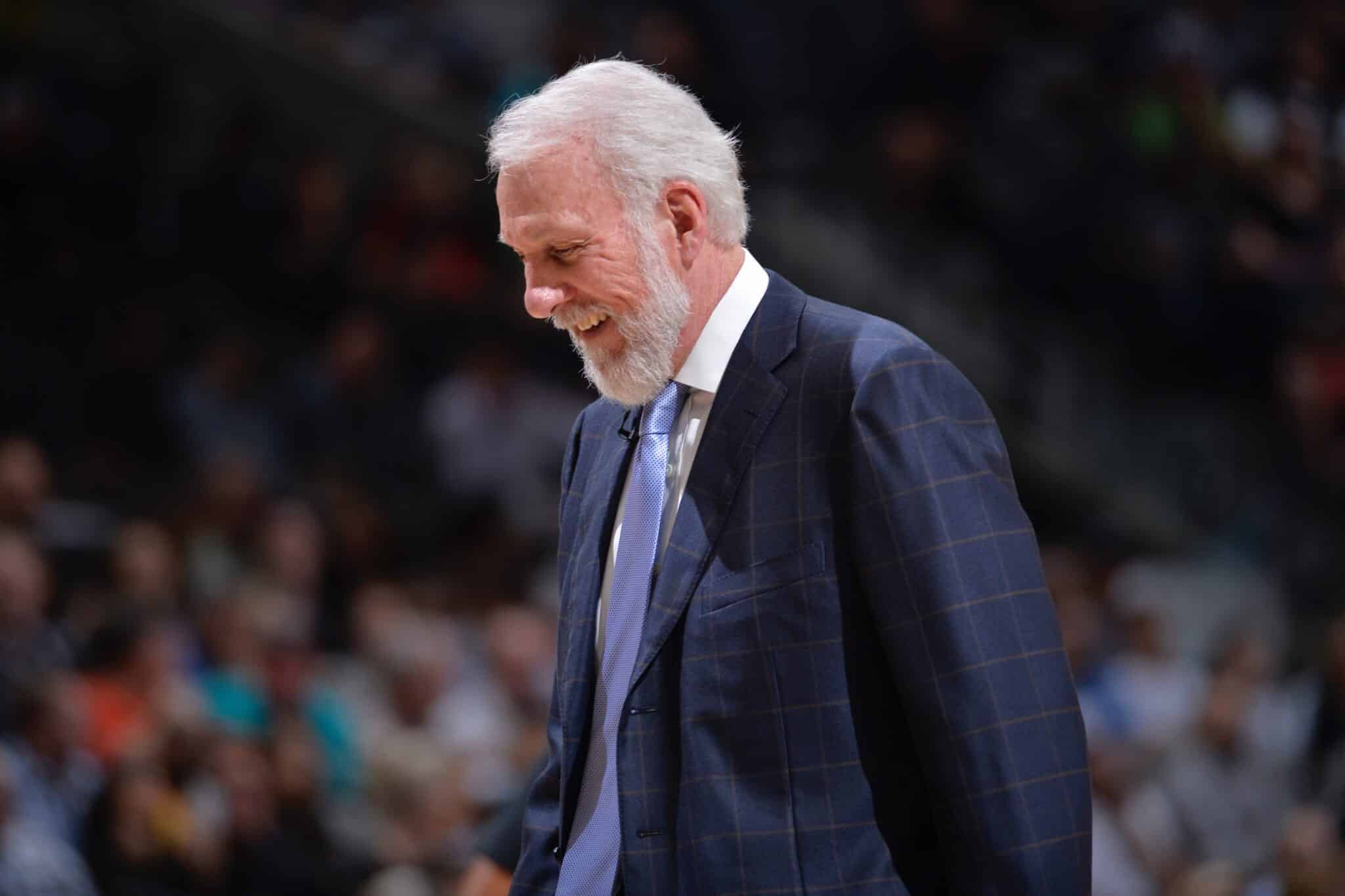 Gregg Popovich, San Antonio Spurs, NBA. Foto: Reprodução/Twitter/@Spurs