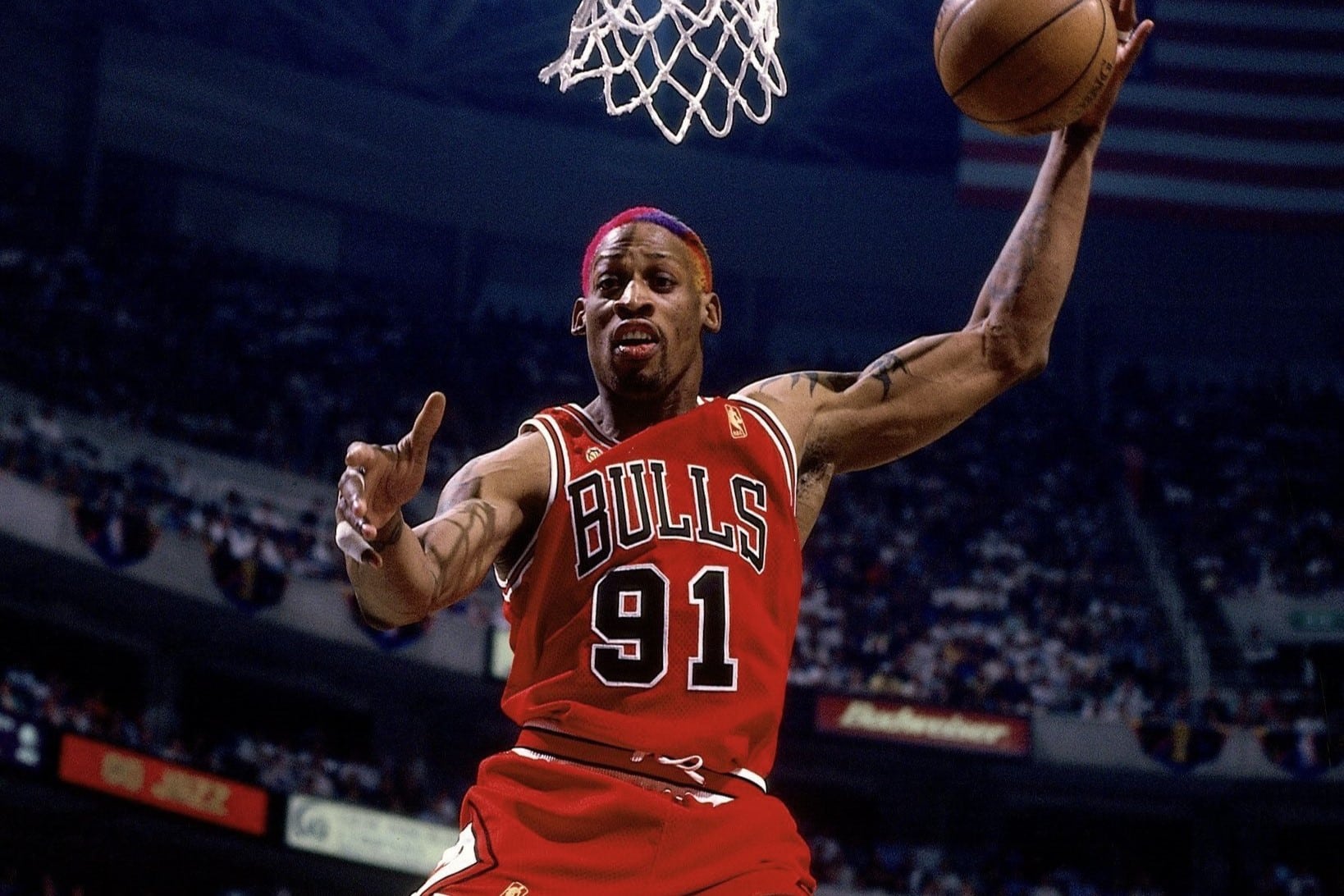 Dennis Rodman, Chicago Bulls, NBA. Foto: Reprodução/Twitter/@chicagobulls