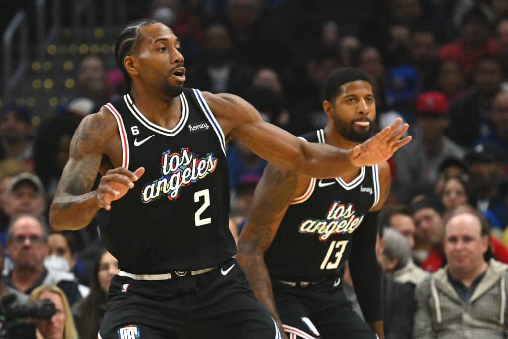 Kawhi Leonard e Paul George. Foto Icon Sport