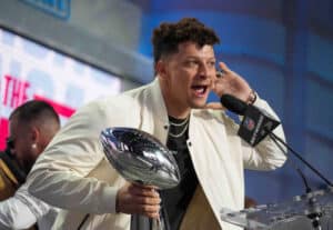 Patrick Mahomes, astro da NFL, é coroado como atleta masculino de 2023