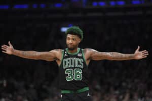 NBA: Marcus Smart provoca disputa entre Jaylen Brown e Jaren Jackson Jr.