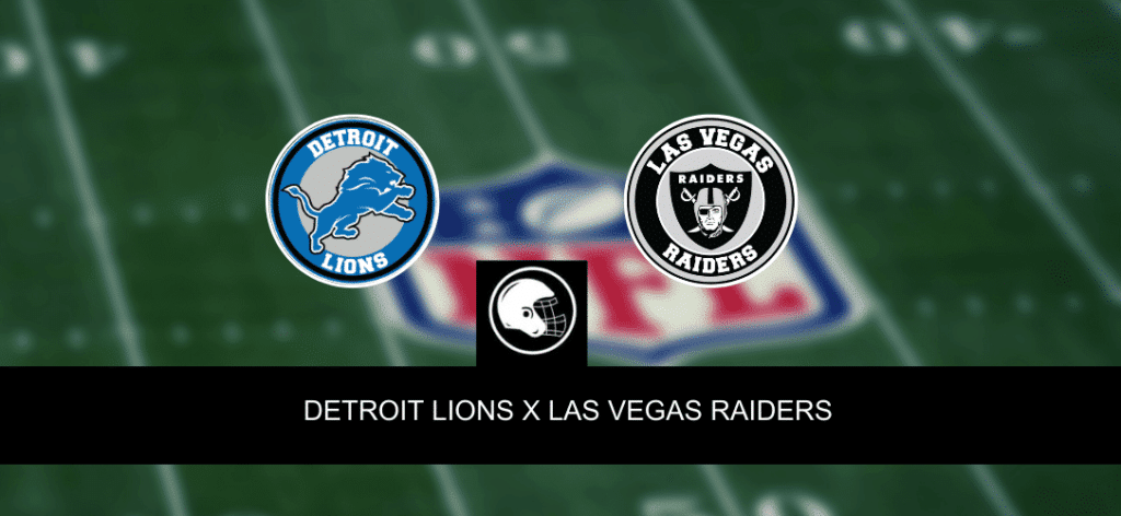 Detroit Lions x Las Vegas Raiders – Onde assistir, horário, palpites e escalações – NFL – 30/10/20233