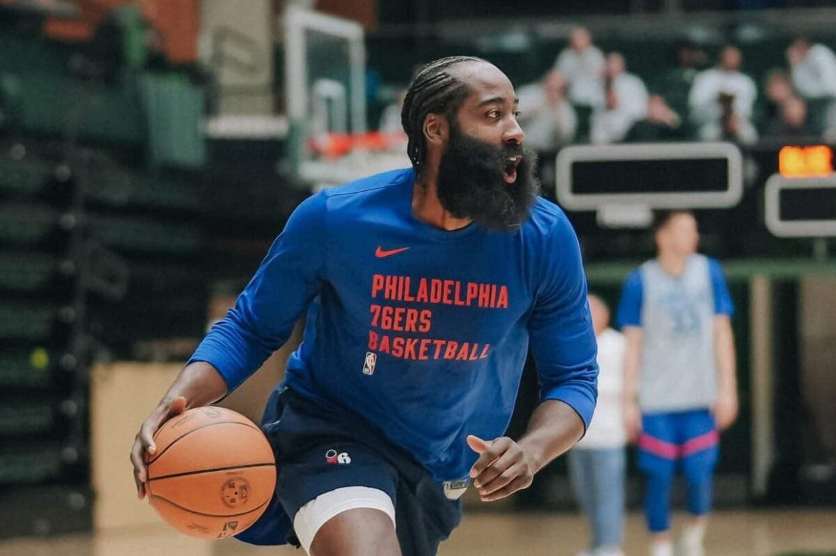 NBA: técnico dos 76ers revela como foi o 1º treino de James Harden