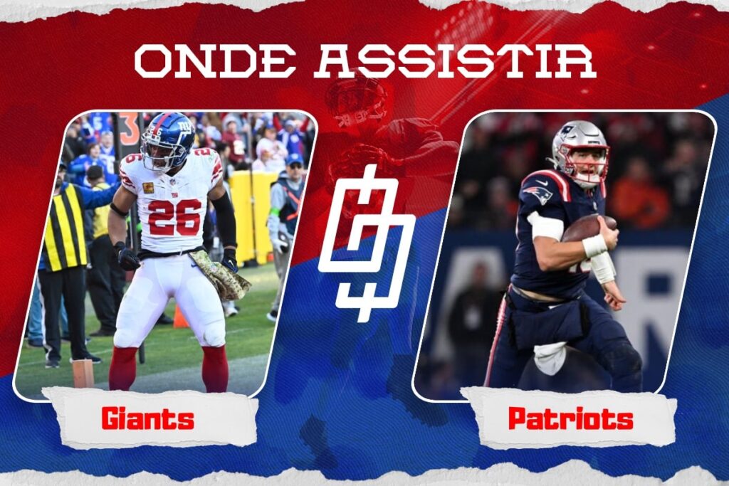 New York Giants x New England Patriots – Onde assistir e horário – Semana 12 NFL – 26/11/2023