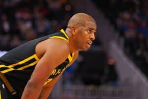 Chris Paul em ação pelo Golden State Warriors na NBA