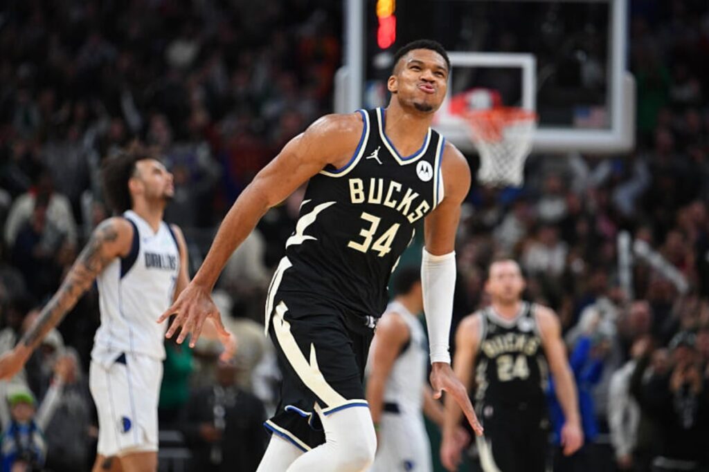 NBA: Com 40 pontos de Giannis, Bucks vencem Mavericks