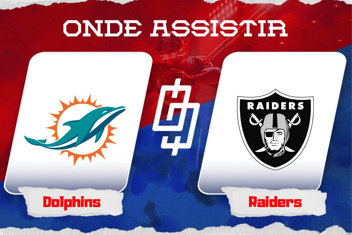 Miami Dolphins x Las Vegas Raiders – Onde assistir, palpites e  horário – Semana 11 NFL – 19/11/2023