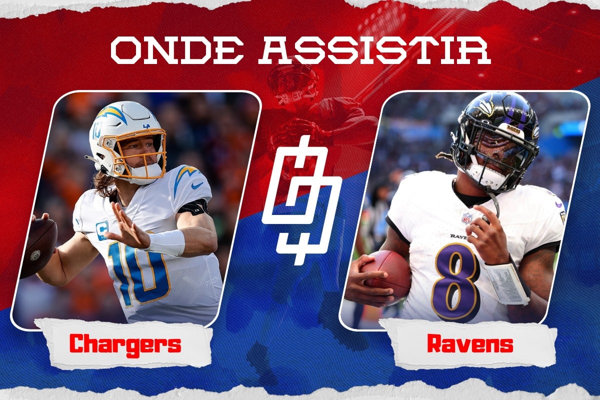 Los Angeles Chargers x Baltimore Ravens – Onde assistir e horário – Semana 12 NFL – 26/11/2023