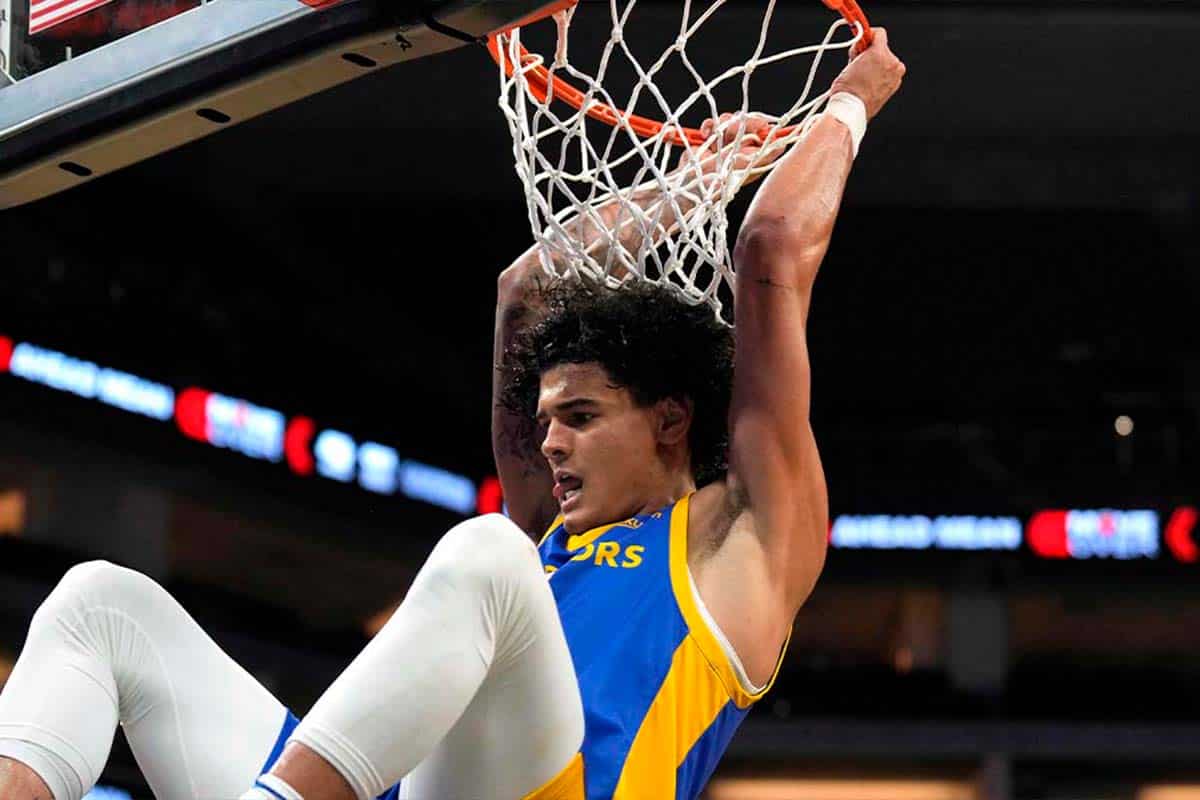 Gui Santos, ala brasileiro de 21 anos de idade do Golden State Warriors