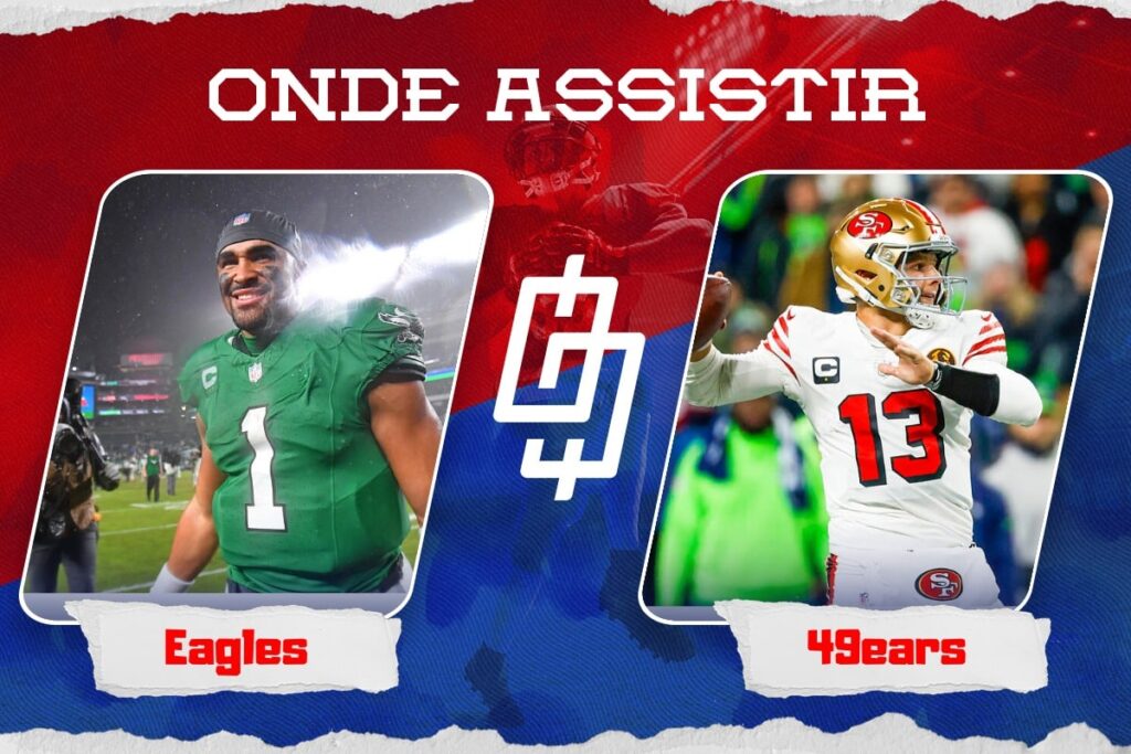 Philadelphia Eagles x San Francisco 49ers – Onde assistir e horário – Semana 13 NFL – 03/12/2023