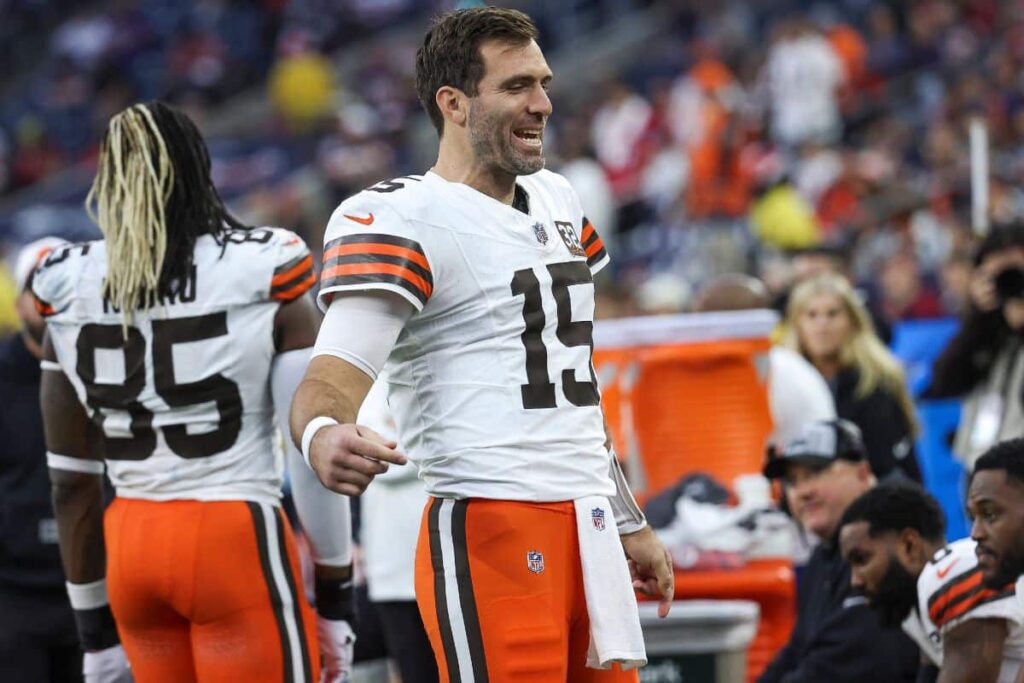 ‘Fico feliz por estar onde estou’, diz Flacco sobre partida contra os Jets