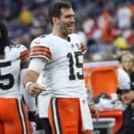 ‘Fico feliz por estar onde estou’, diz Flacco sobre partida contra os Jets