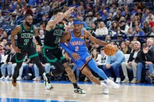 NBA: Shai marca 36 pontos e Thunder vence Celtics no fim
