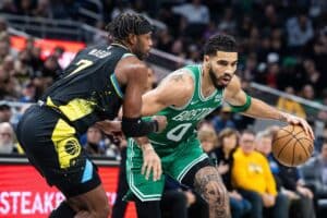 NBA: Celtics atropelam Pacers com recorde de Jayson Tatum