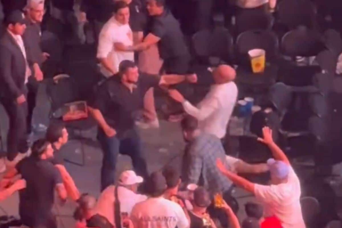 UFC México: fã nocauteia dois homens em briga generalizada na torcida