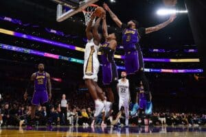 NBA: Com show dos titulares, Lakers vencem e atingem marca histórica