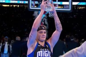 NBA All-Star: McClung vence Jaylen Brown e se torna bicampeão das enterradas